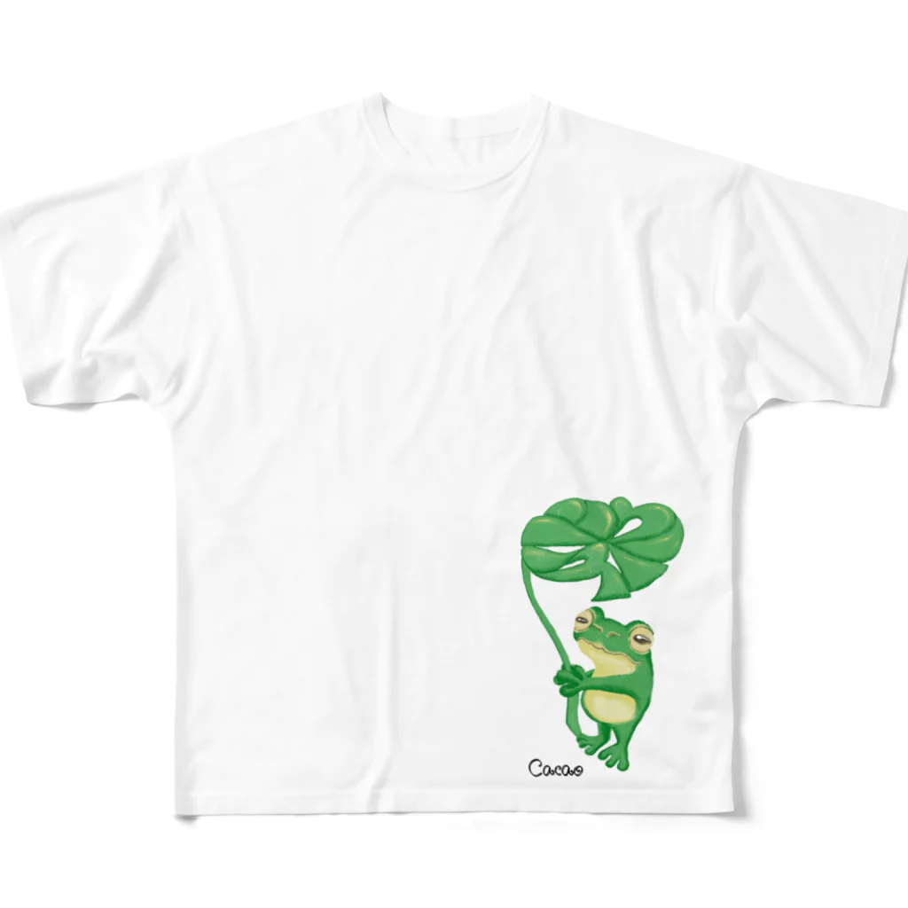 障がい福祉とリンクスルのカエル All-Over Print T-Shirt