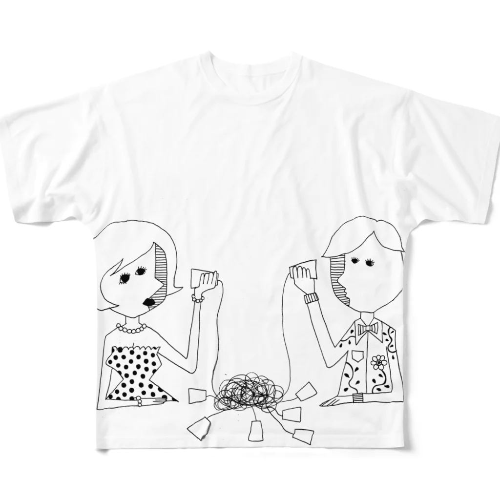 MIKAZUKI_38のanatato.watasi All-Over Print T-Shirt