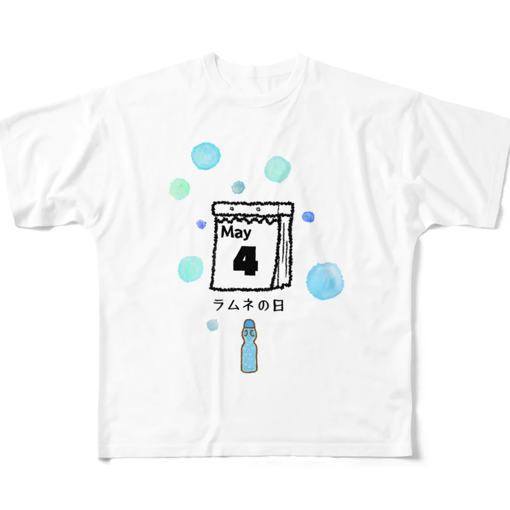 HiMEKURiのラムネの日。 フルグラフィックTシャツ