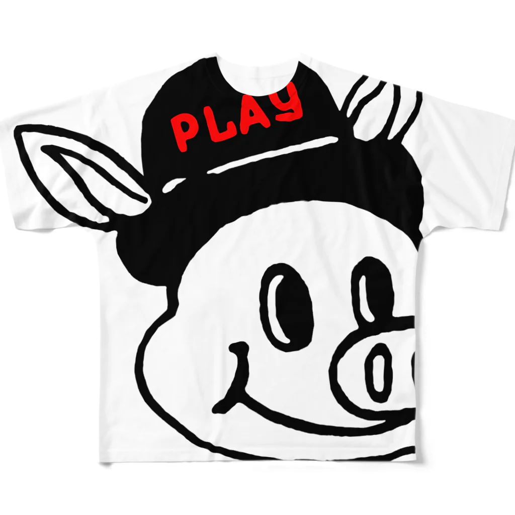 PLAY clothingのPLAY PIG R ① フルグラフィックTシャツ