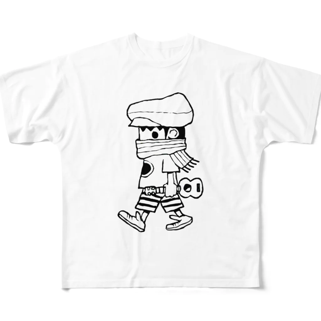 cream SODAのukuleleboy All-Over Print T-Shirt