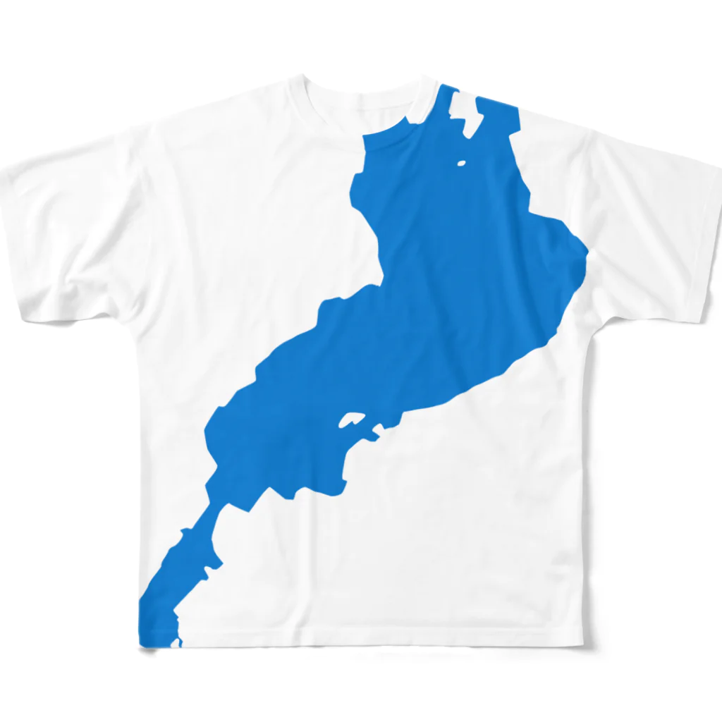 釣活の琵琶湖 フルグラフィックTシャツ