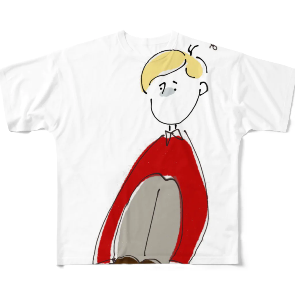 KATEのうまくいかないくん フルグラフィックTシャツ