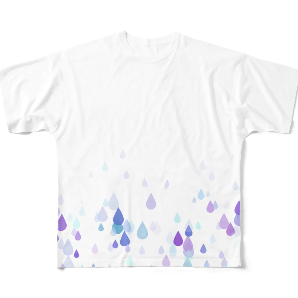 toran1keの水滴 All-Over Print T-Shirt