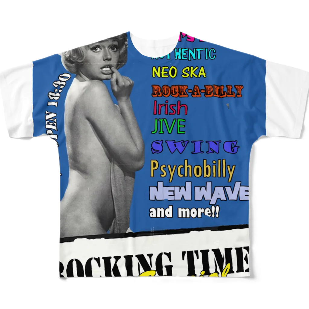 Rocking TimeのR ocking T ime フルグラフィックTシャツ