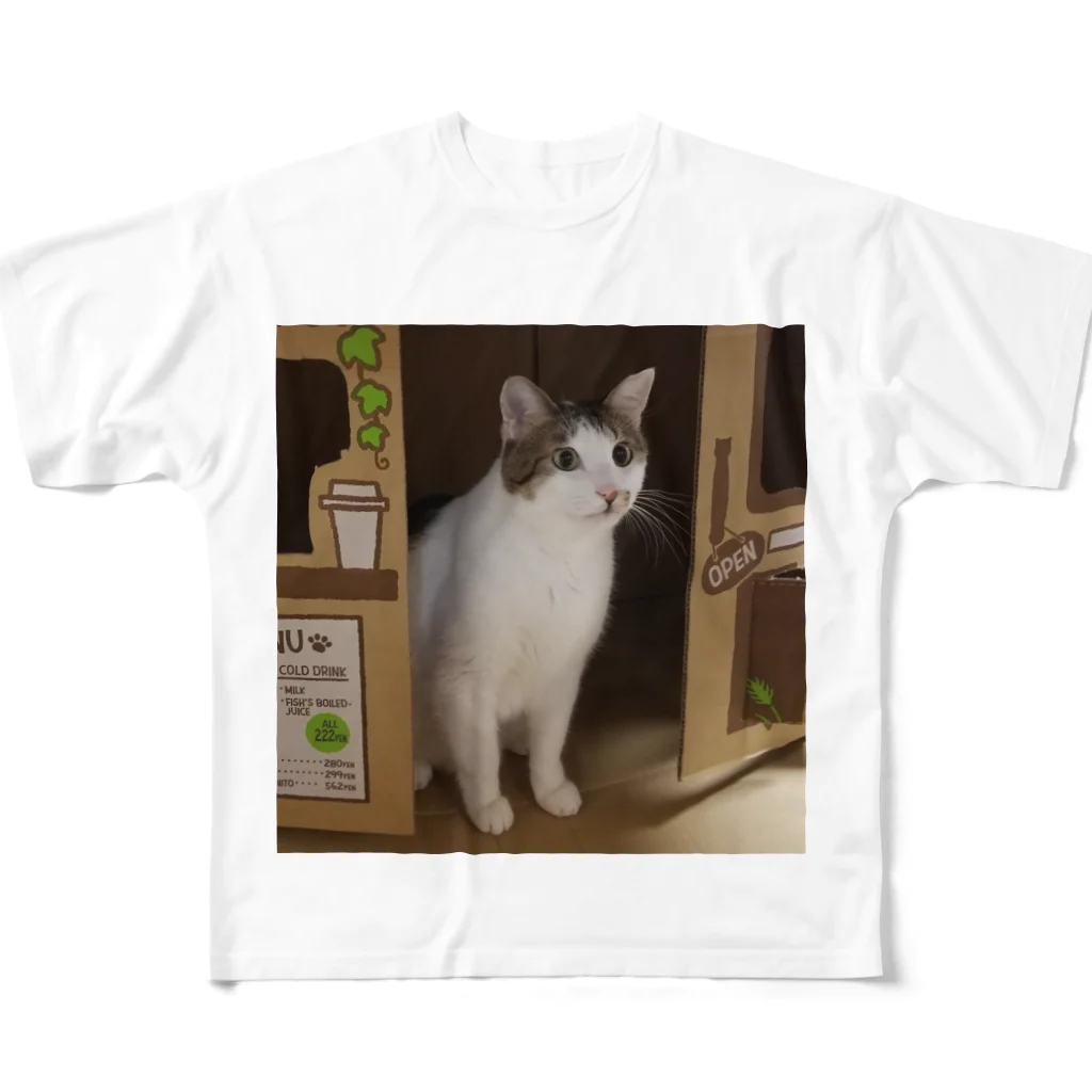 猫店長の店の猫店長 All-Over Print T-Shirt