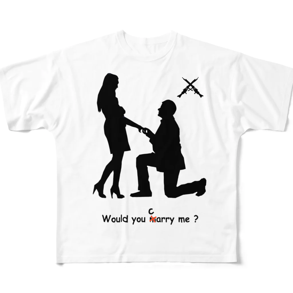 しょーへいっのWould you carry me ? フルグラフィックTシャツ