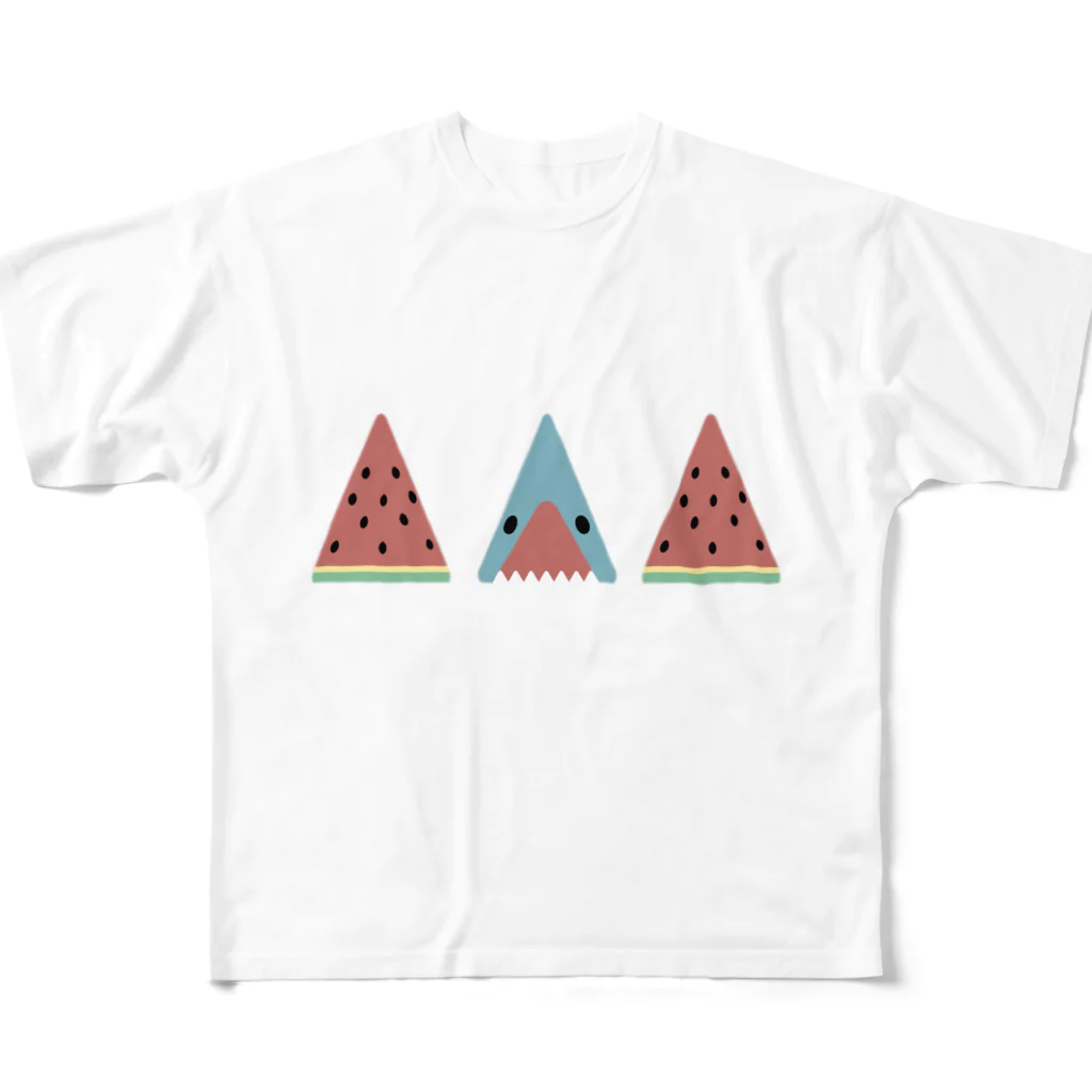ぺんぎん24のトライアングル-summer フルグラフィックTシャツ