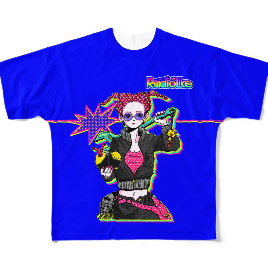 Radio Like hmm...のBOMB Girl フルグラフィックTシャツ