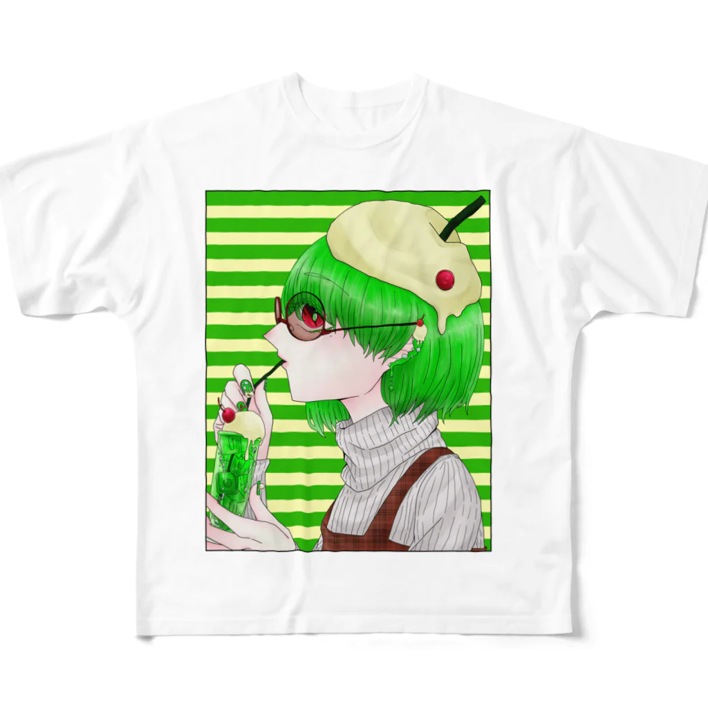 華唄堂の身も心も All-Over Print T-Shirt