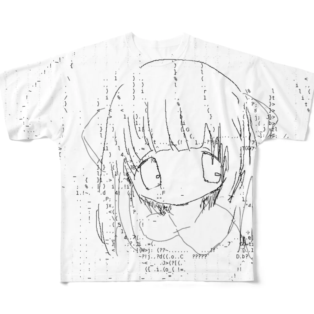 「ごめん々ね 」と言っのsleep mode フルグラフィックTシャツ