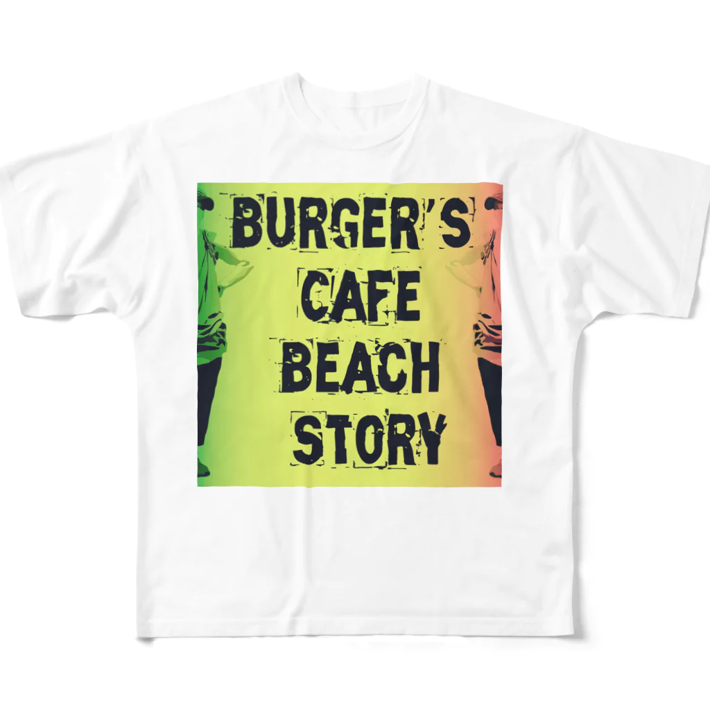 バーガーズカフェビーチストーリーのBeach Story / ビーチストーリー All-Over Print T-Shirt