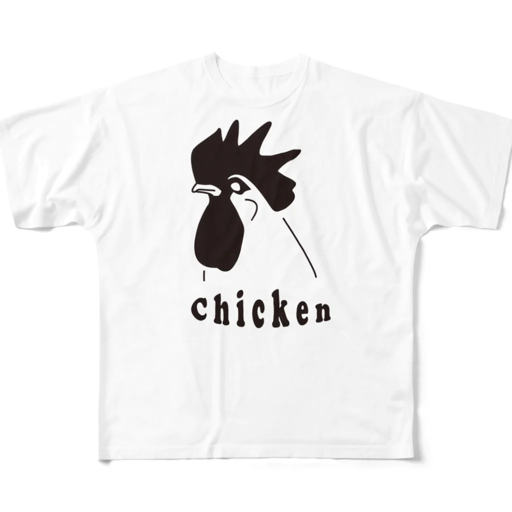 jusのチキンTシャツ フルグラフィックTシャツ