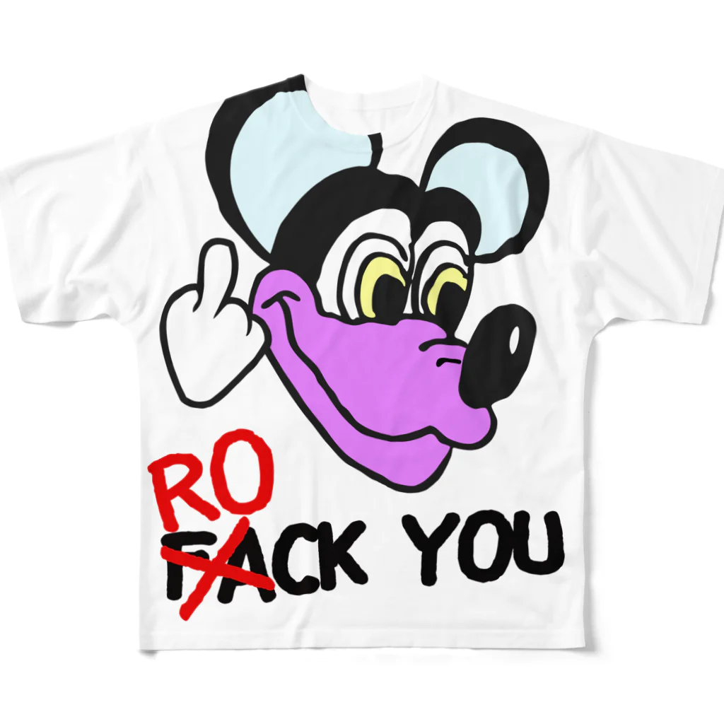 PLAY clothingのROCK MOUSE PU ① All-Over Print T-Shirt