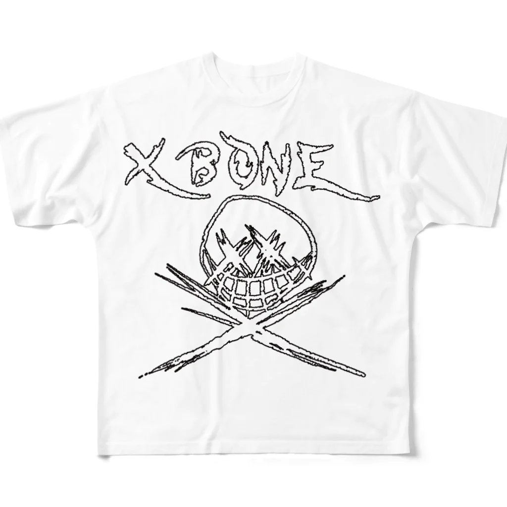 Ａ’ｚｗｏｒｋＳのRAKUGAKIXBONE フルグラフィックTシャツ