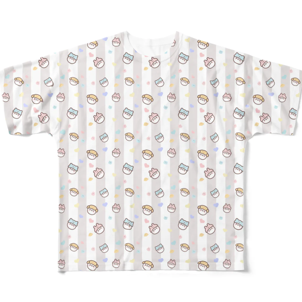 いやしましゅまろのいやしましゅまろ「MOCOMOCOこましゅ」premium All-Over Print T-Shirt