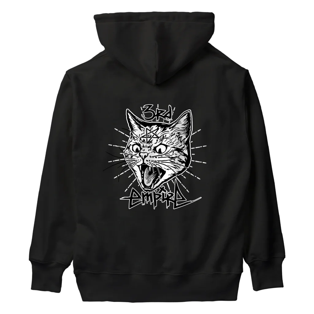 グラベル第三帝国のCat Hiss Fever (+Logo) Heavyweight Hoodie