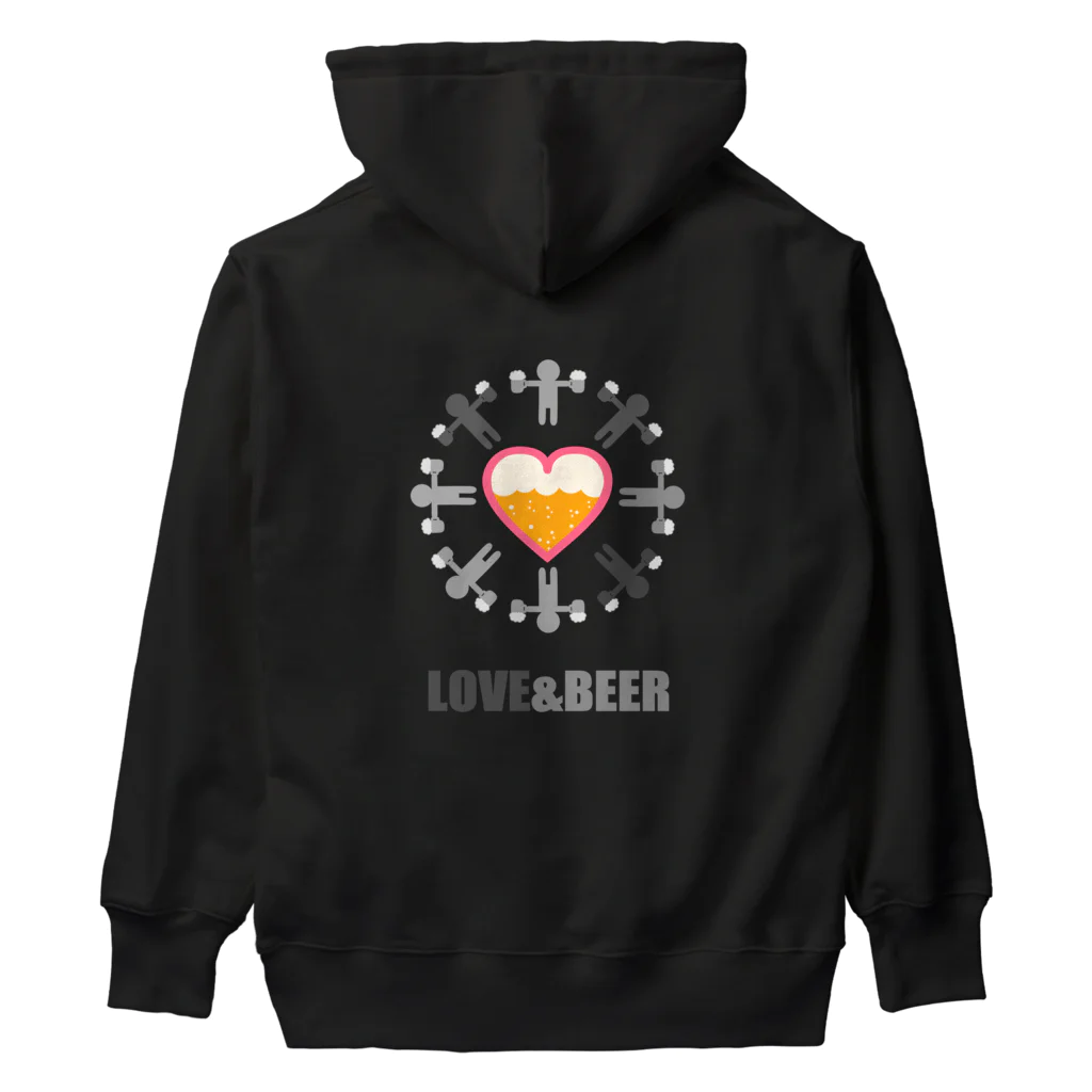 Siderunの館 B2の【バックプリント】LOVE & BEER Heavyweight Hoodie