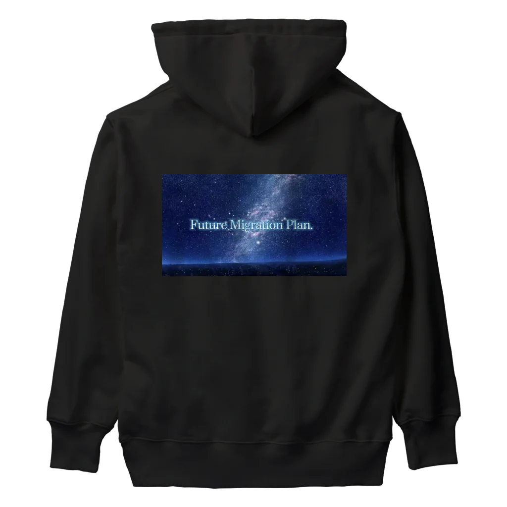 SPACE Shooting Star 🌟☆彡の未来移住計画シリーズ④🌏ORIGAMI✨ 天使👼 Heavyweight Hoodie