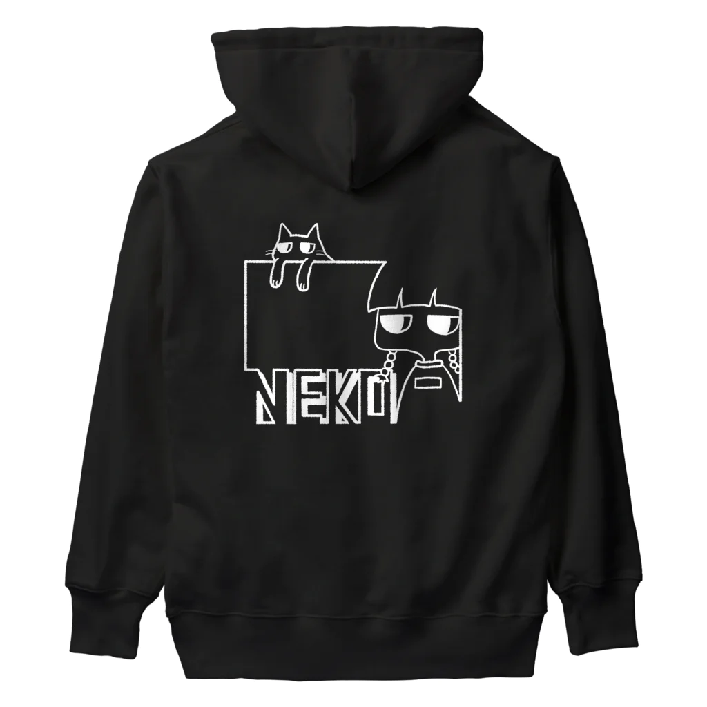 オカ氏のNEKO-Girl White Heavyweight Hoodie