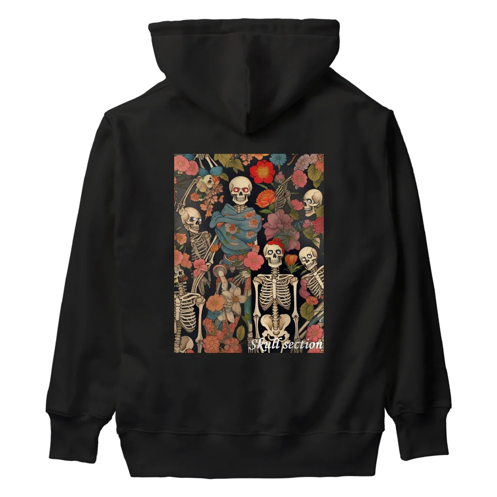 Skull sectionのドクロと花 Heavyweight Hoodie