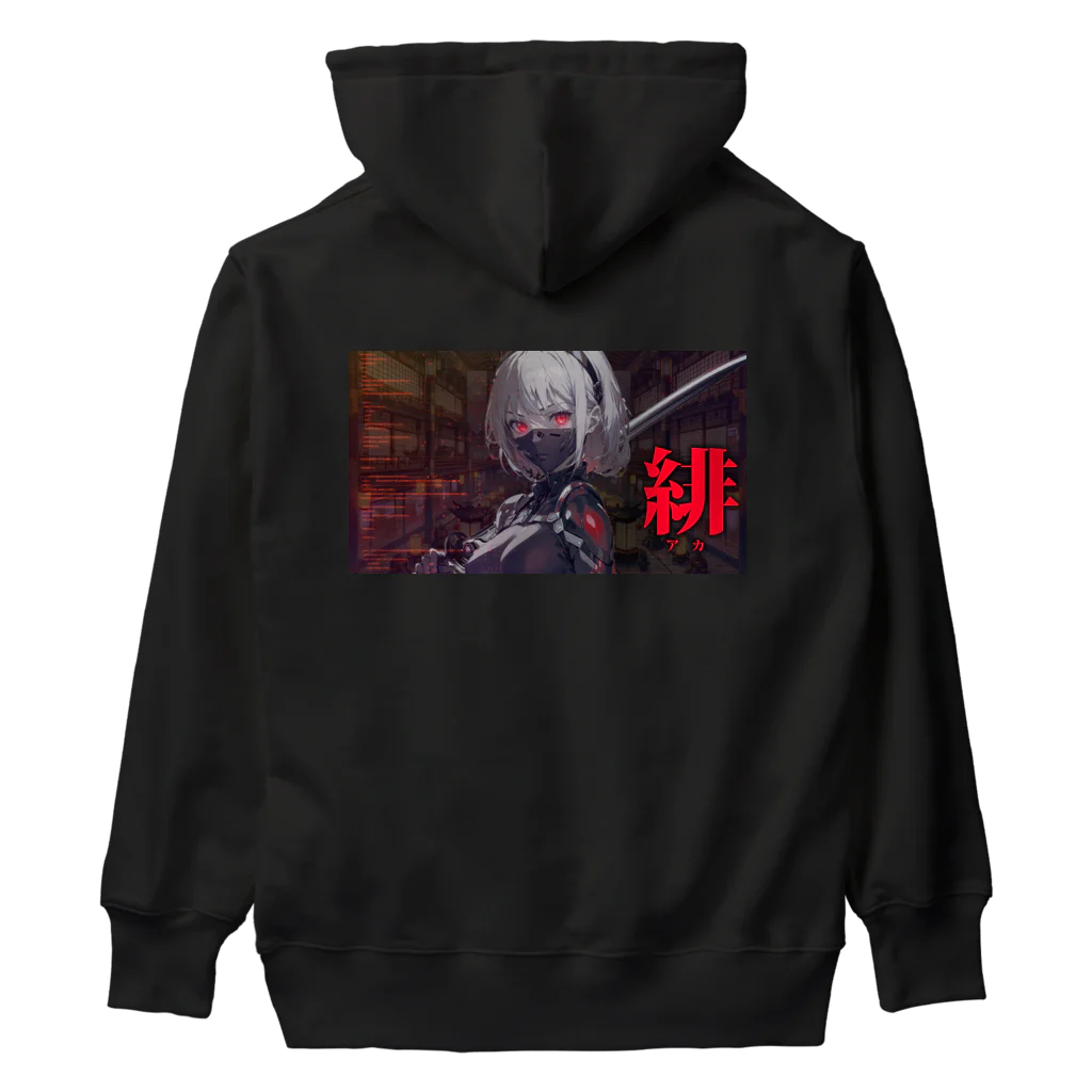 Japanesque_ImaginationのCyborg Ninja : Iris Nova Heavyweight Hoodie