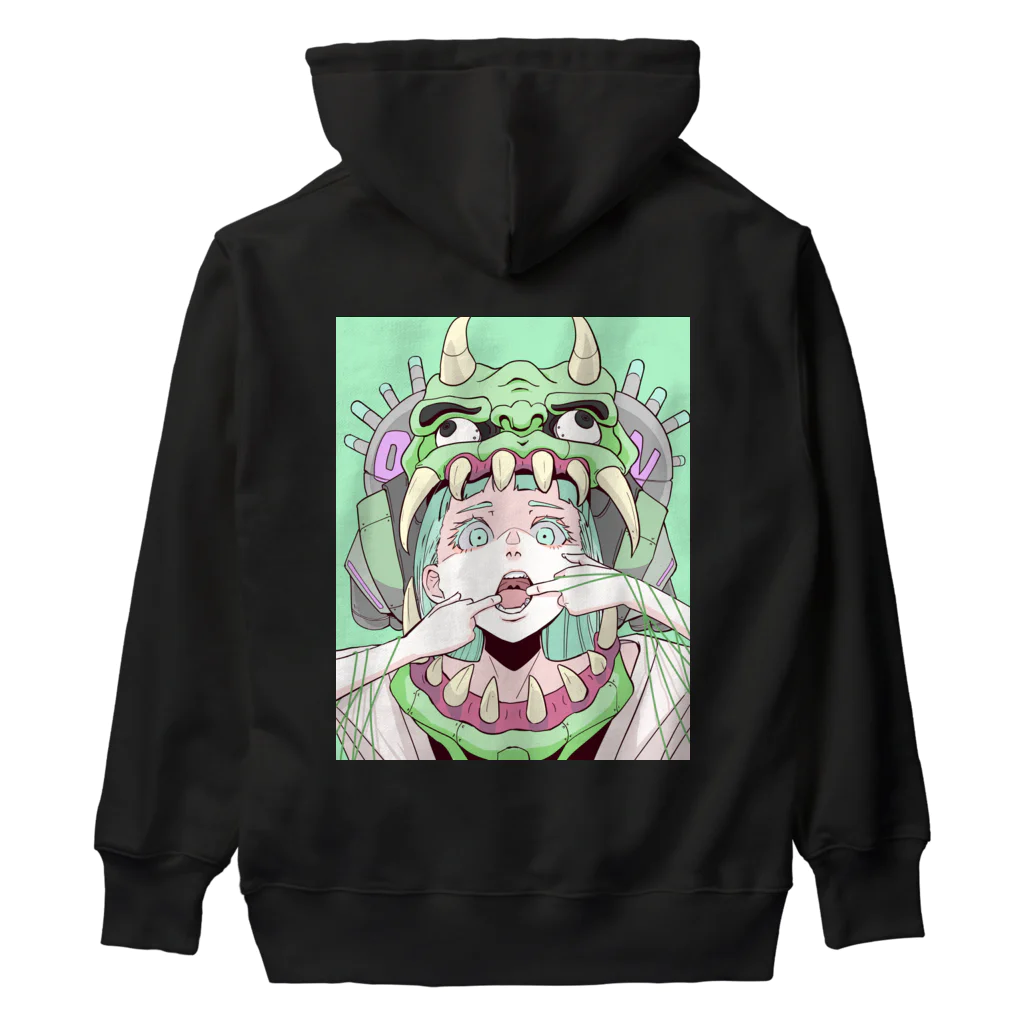 moomooの来る全ては糧　mint Heavyweight Hoodie