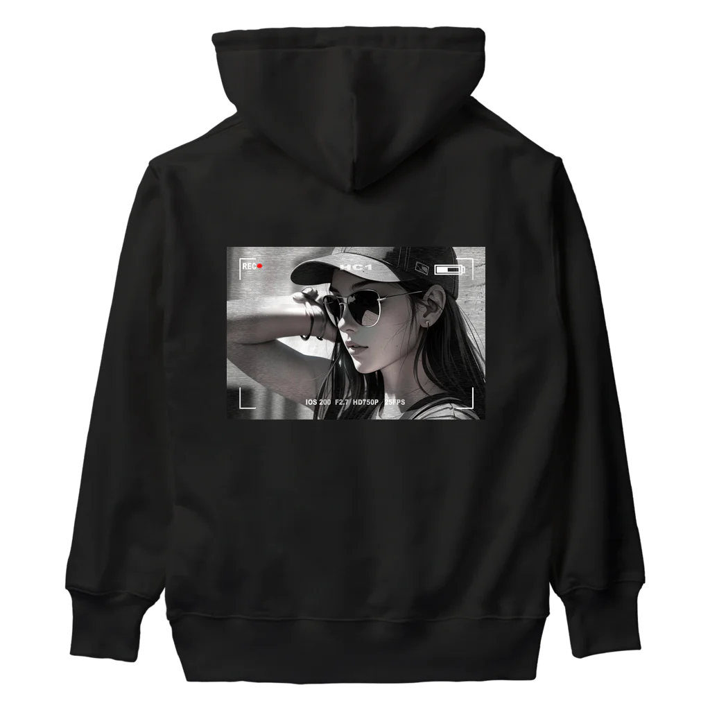 A&MのCool girl【モノクロ】 Heavyweight Hoodie