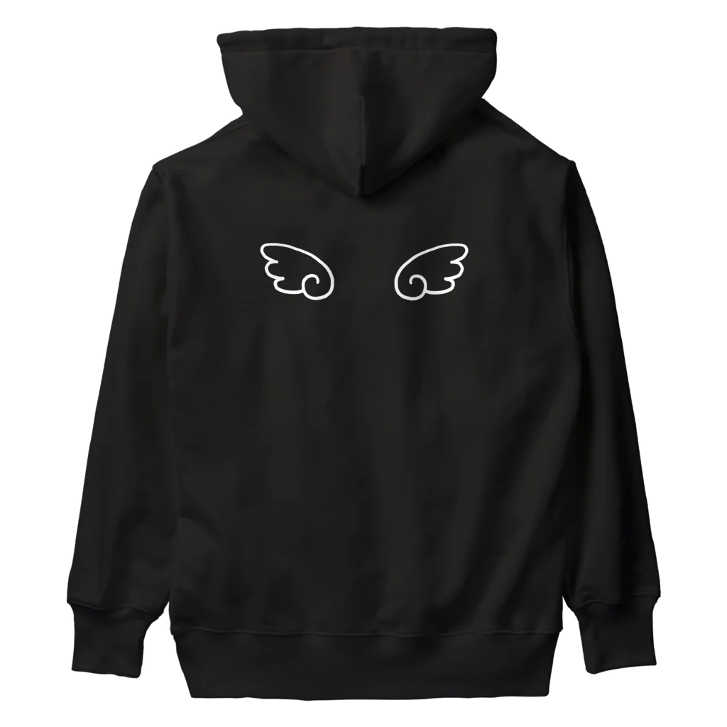 はぬの天使の羽（ホワイト） Heavyweight Hoodie