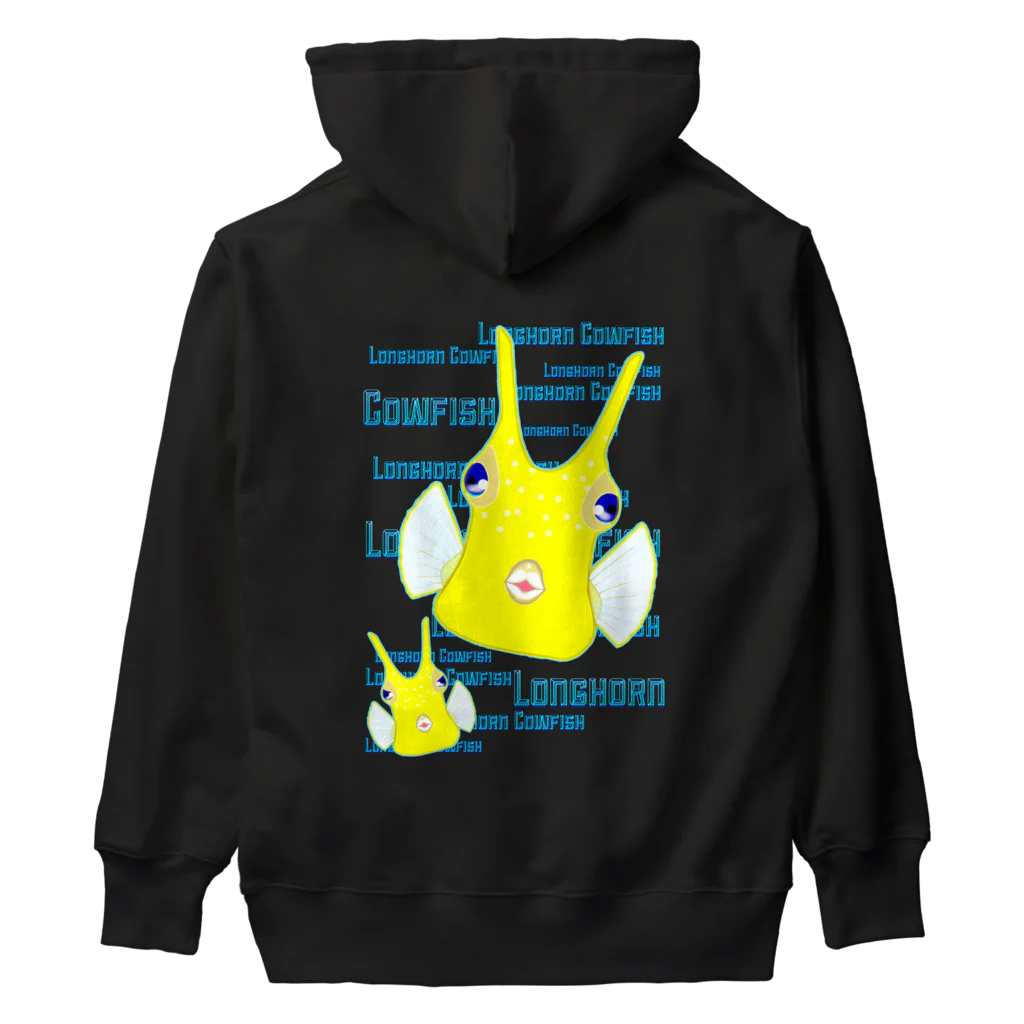 LalaHangeulのLonghorn Cowfish(コンゴウフグ)　バックプリント Heavyweight Hoodie