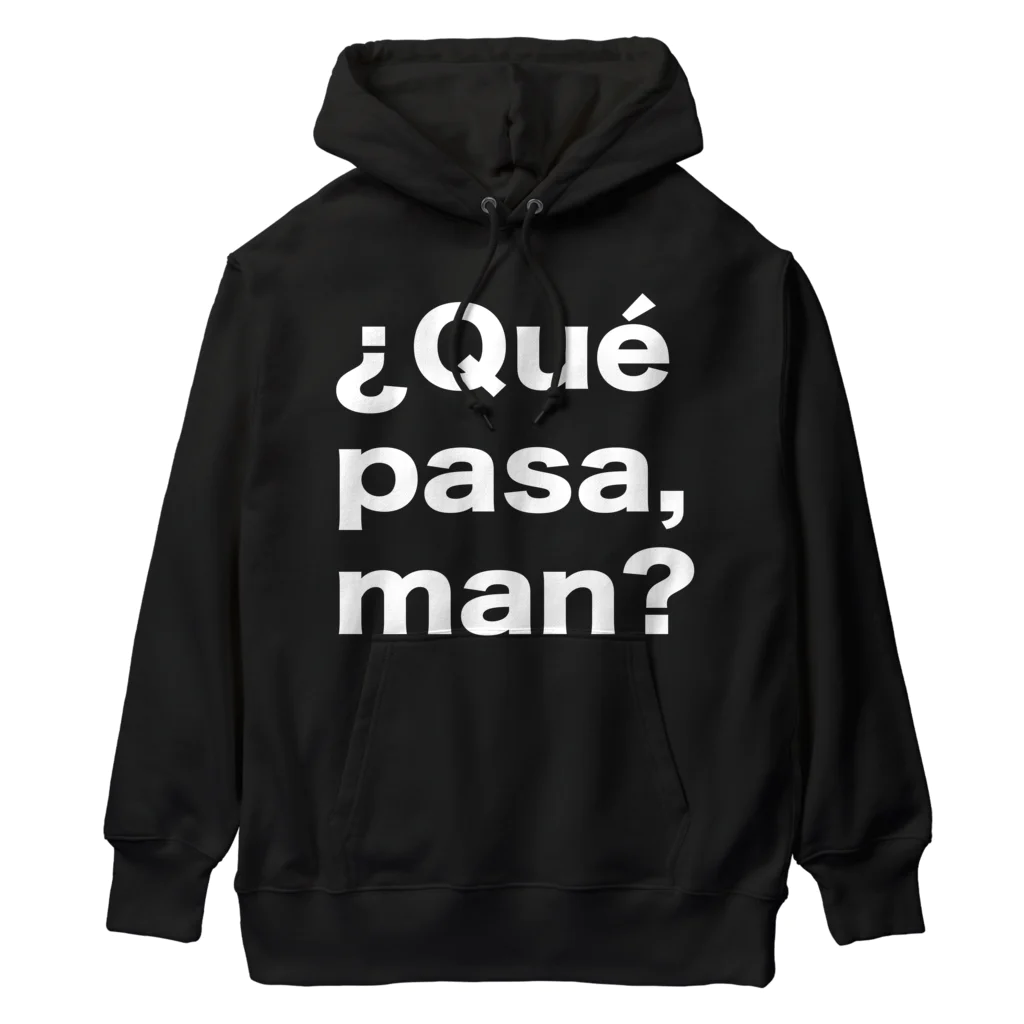 TシャツジャパンSUZURI店🇯🇵の¿Qué pasa,man?（ケパサメン）白文字 Heavyweight Hoodie