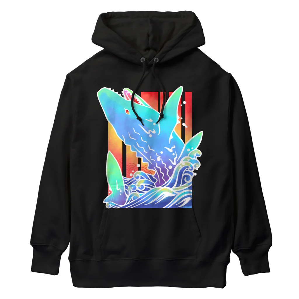 あおとあかの【和風】モササウルス Heavyweight Hoodie