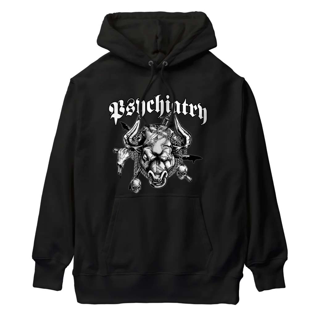 生まれて御免‼老舗40年椎名屋の精神障害「Psychiatry」 Heavyweight Hoodie