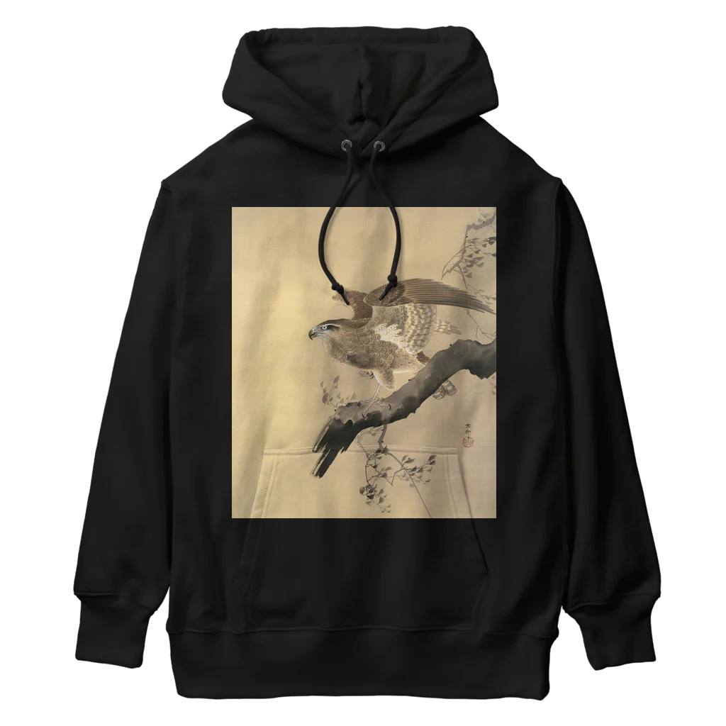 MUGEN ARTの小原古邨　鷹　Ohara Koson / Falcon Heavyweight Hoodie