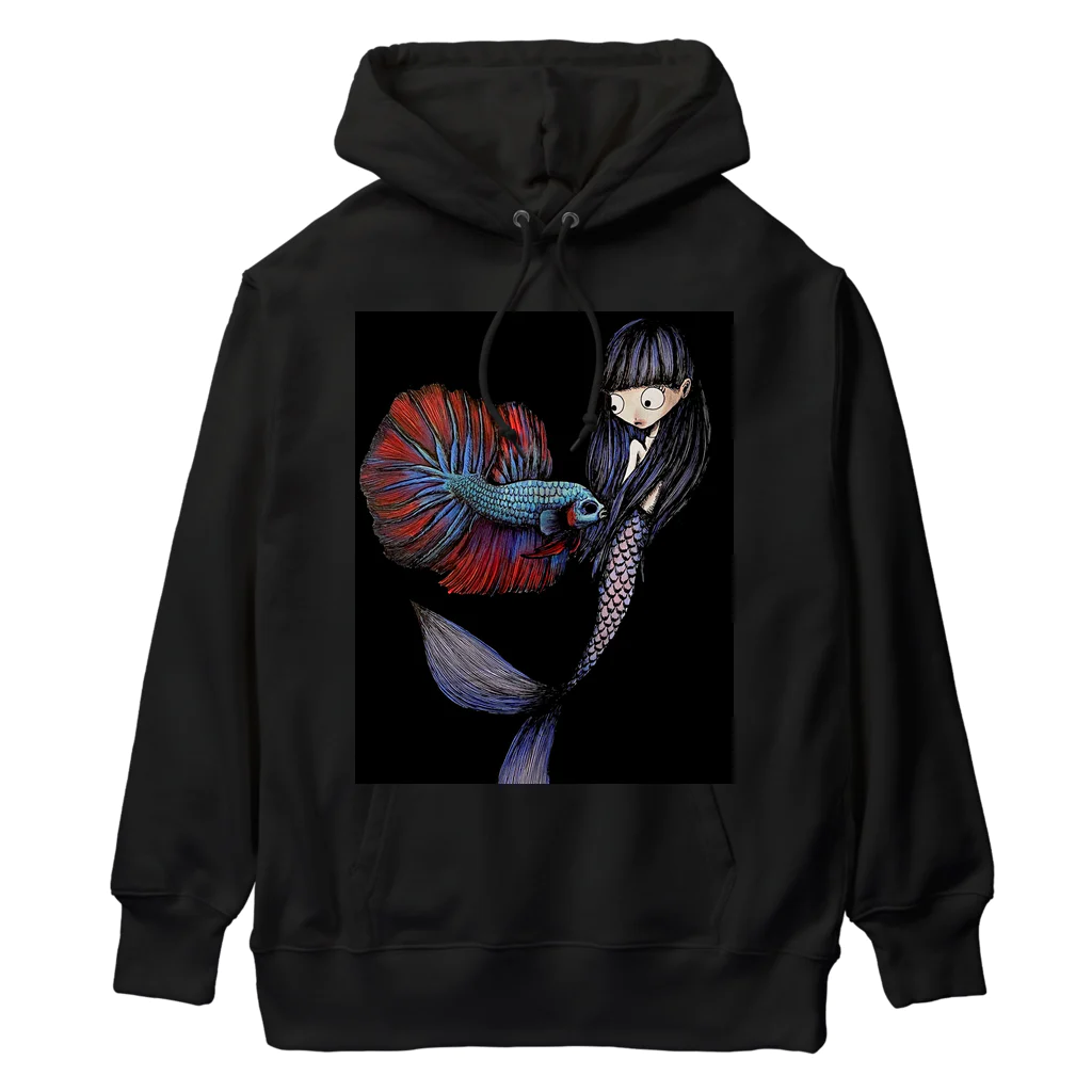 mermaidのベタと人魚 Heavyweight Hoodie