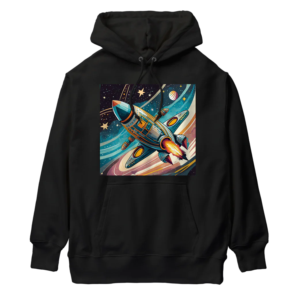 のんびりアート工房の宇宙風 Heavyweight Hoodie