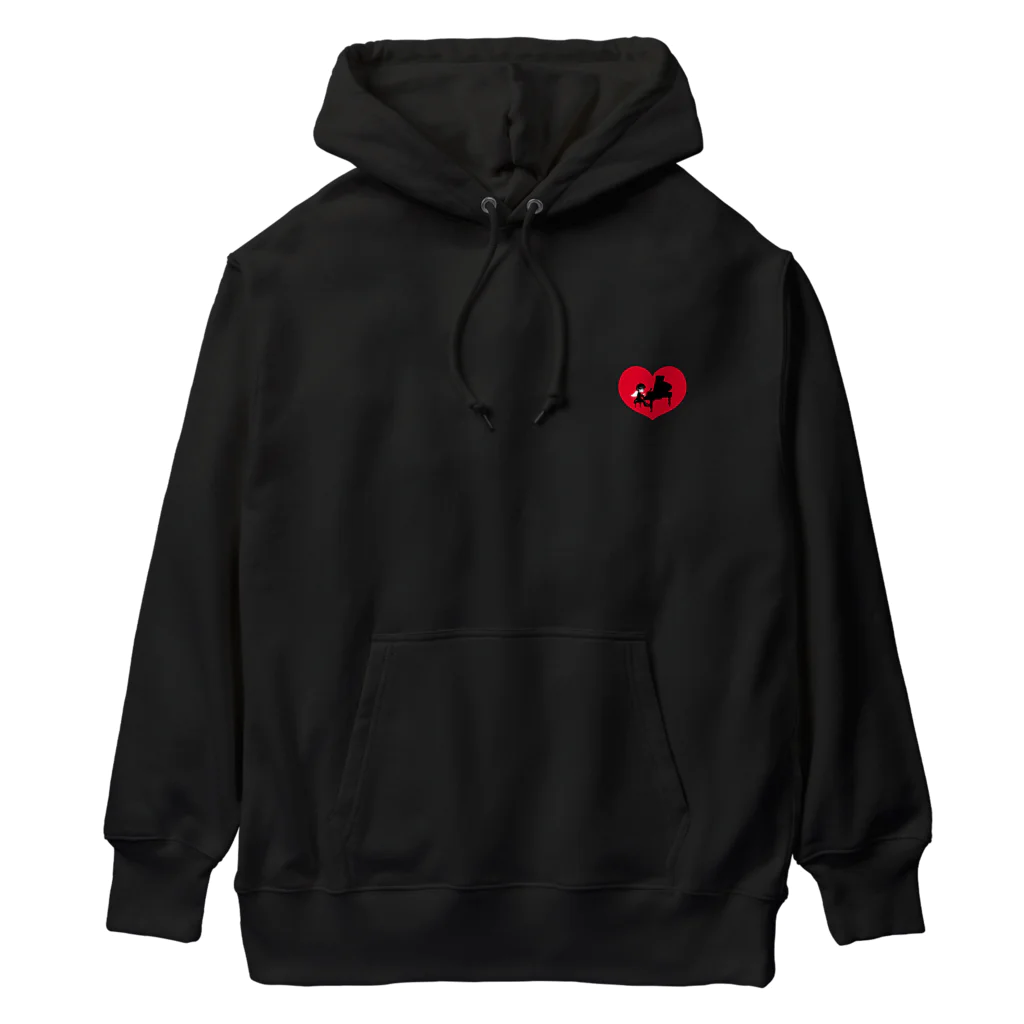 ばるぼら堂のピアノマン_HEART(clothes) Heavyweight Hoodie