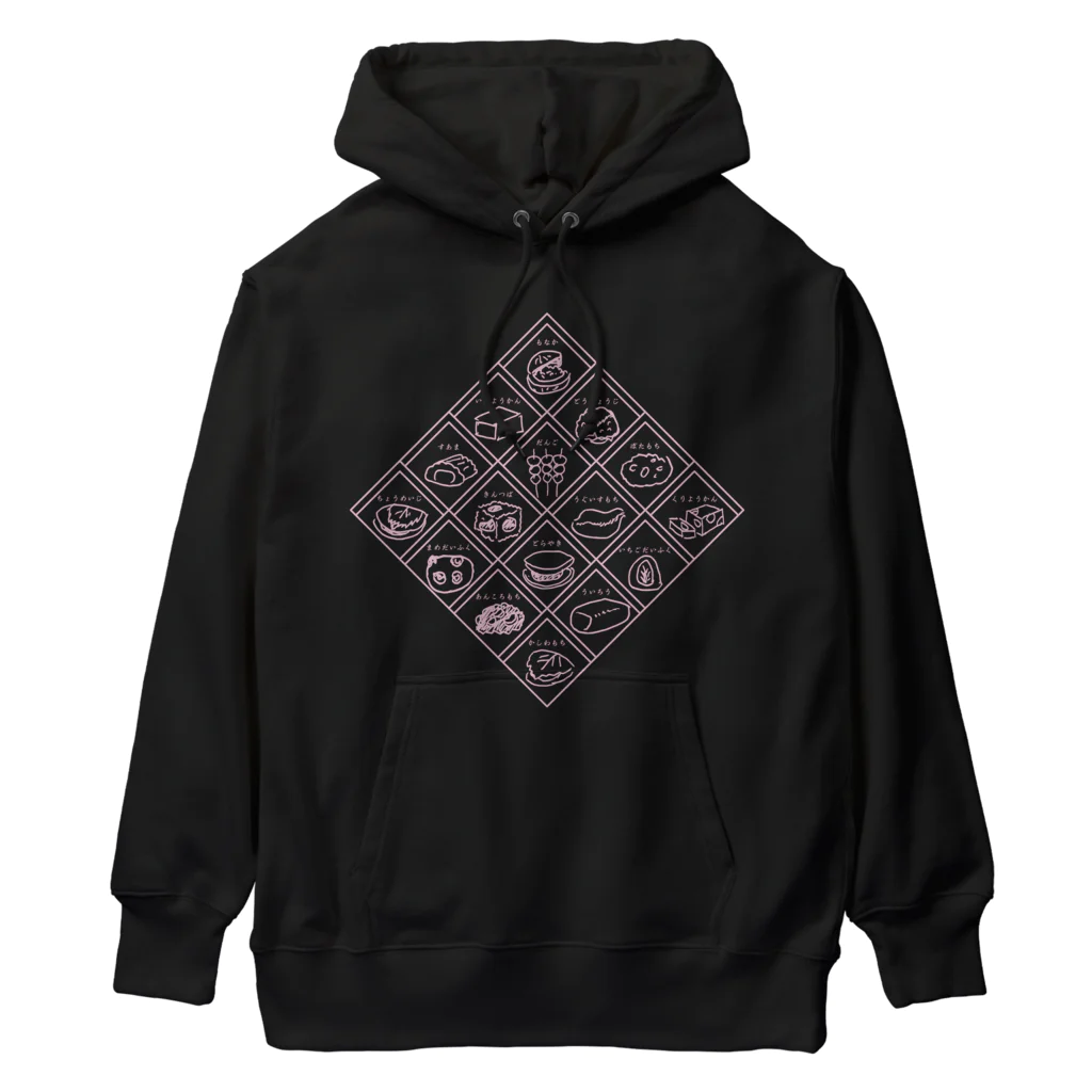 ANKO PRODUCTの和スイーツ井桁仕切 うす紫 Heavyweight Hoodie