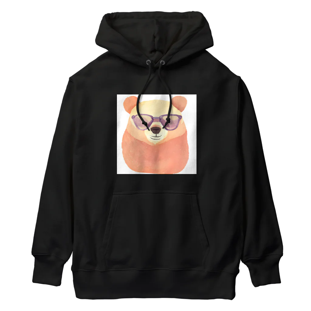 さとうさしみ。のメガネっクマ① Heavyweight Hoodie