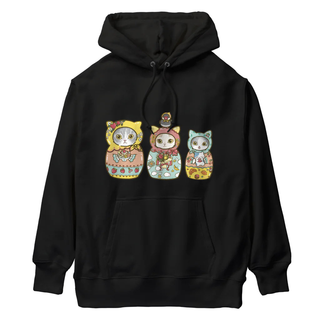 猫のきぬくんのお店のマトニャーシカ　プリンちゃん一家 Heavyweight Hoodie