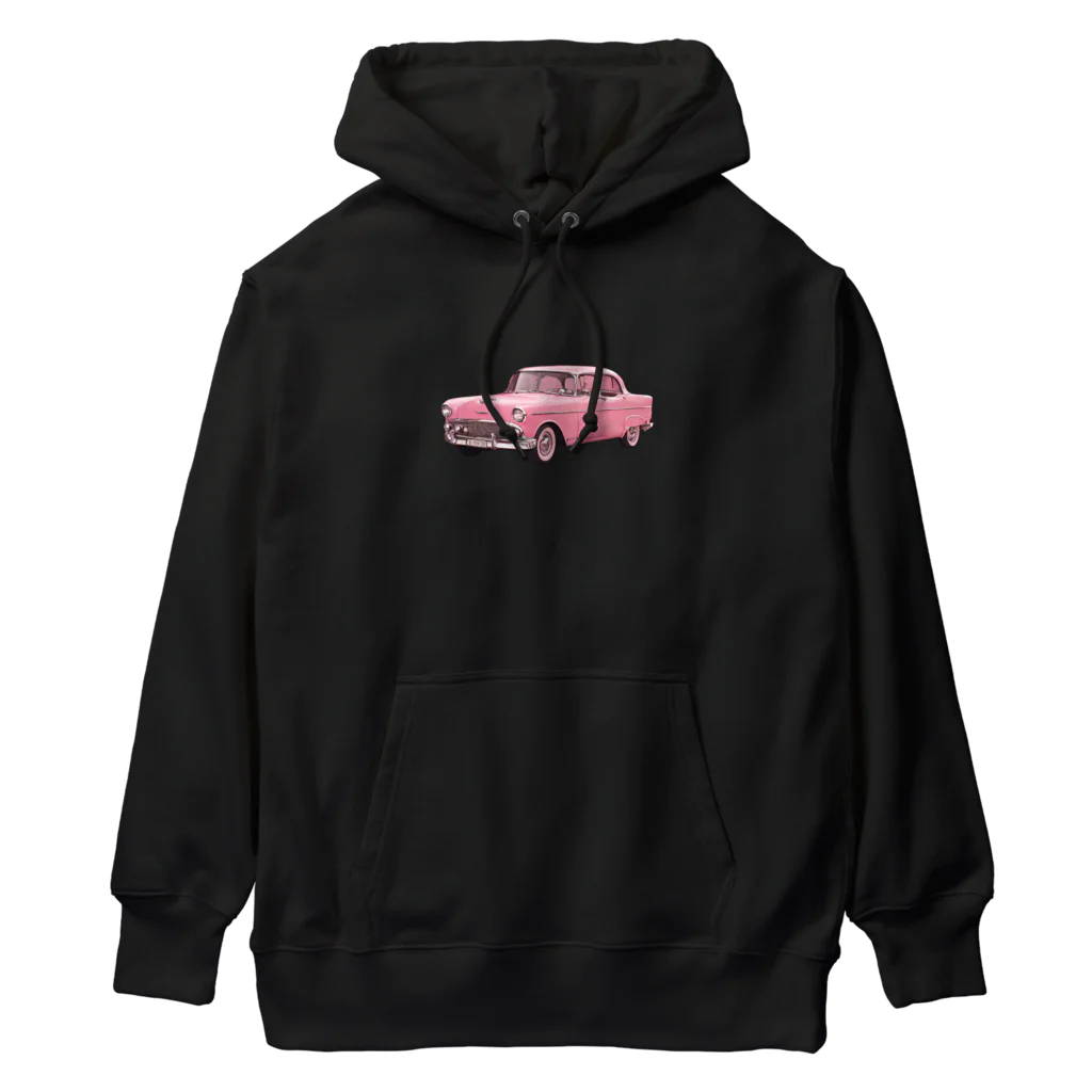 nako_in_koreaのRETRO PINK CAR Heavyweight Hoodie