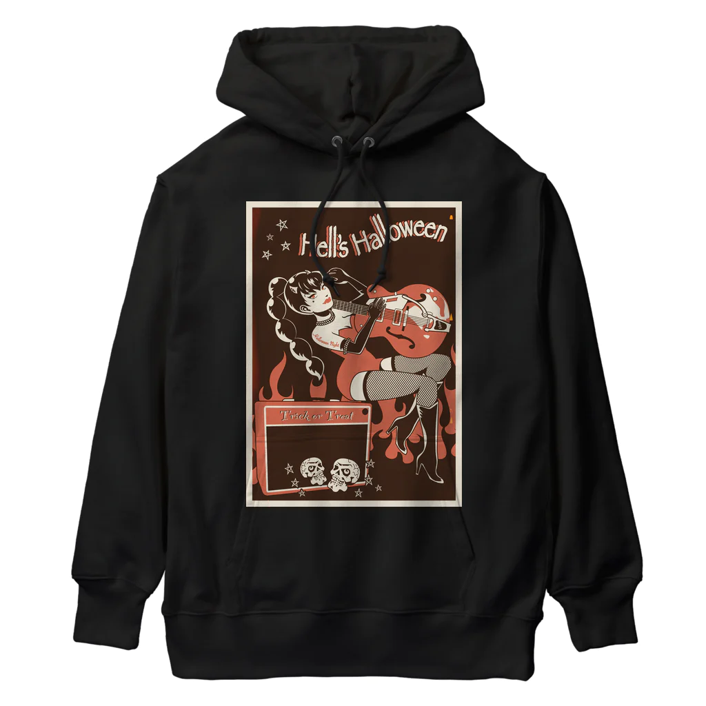 take-Chiyoの地獄のギターヒロイン Heavyweight Hoodie