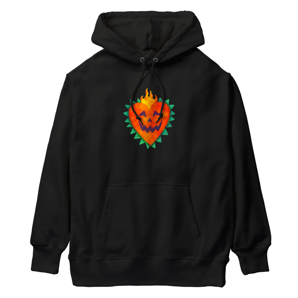 れなしやの🧡🎃Halloween heart pumpkin🎃🧡 Heavyweight Hoodie