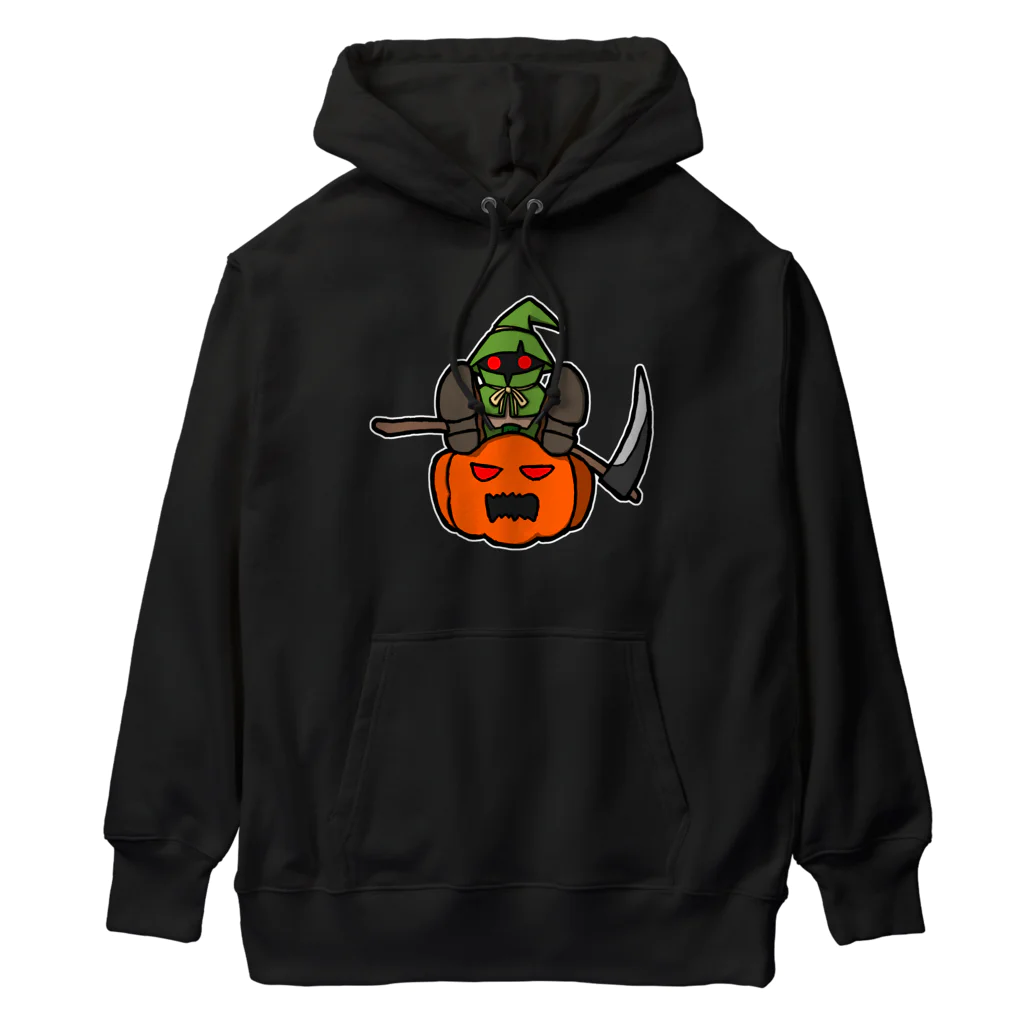 ナチュラルサトシのめへのスケアクロウとジャック・オー・ランタン Heavyweight Hoodie