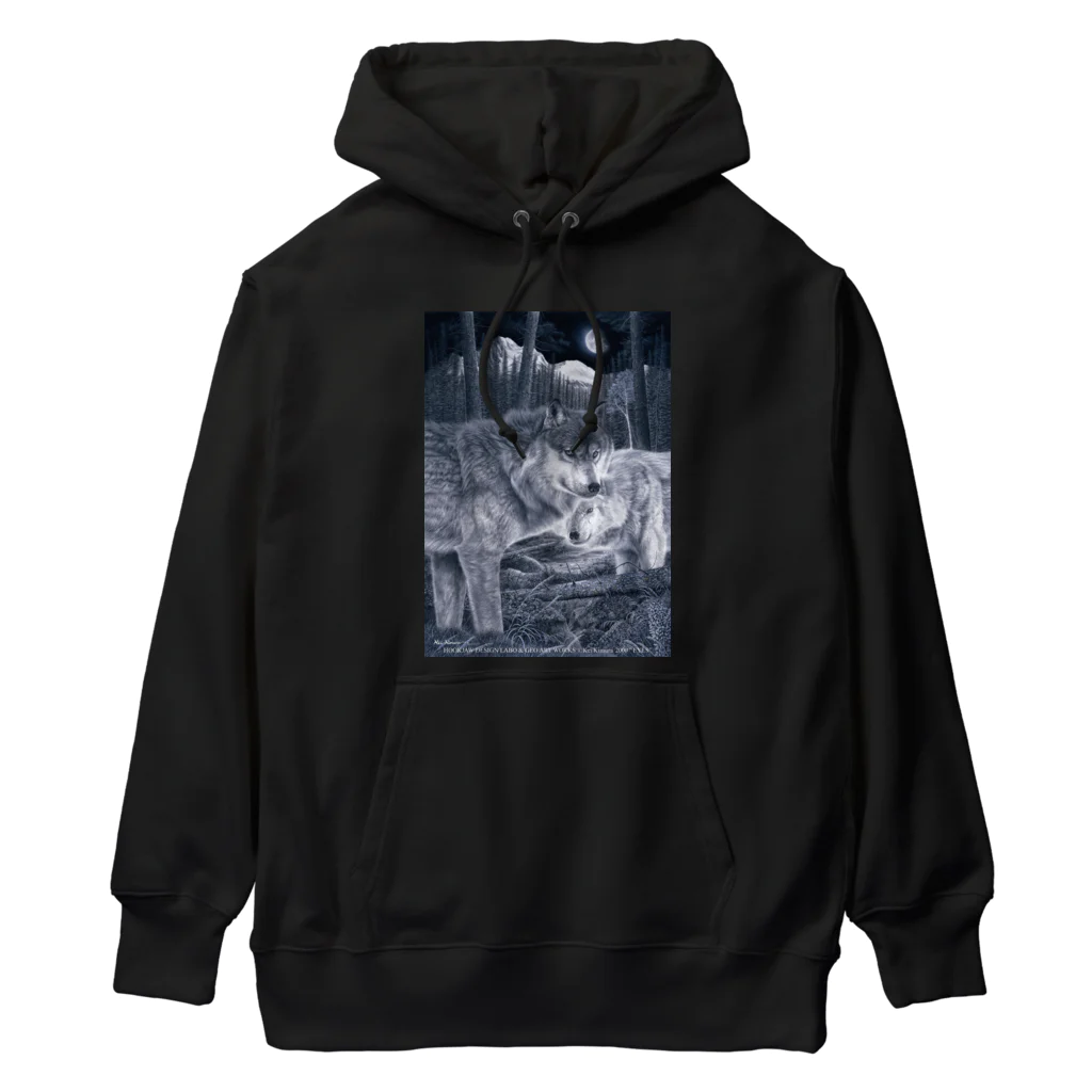 アラスカ野生動物画家きむらけいのE​Y​E​S​ ​-​視​線​- Heavyweight Hoodie