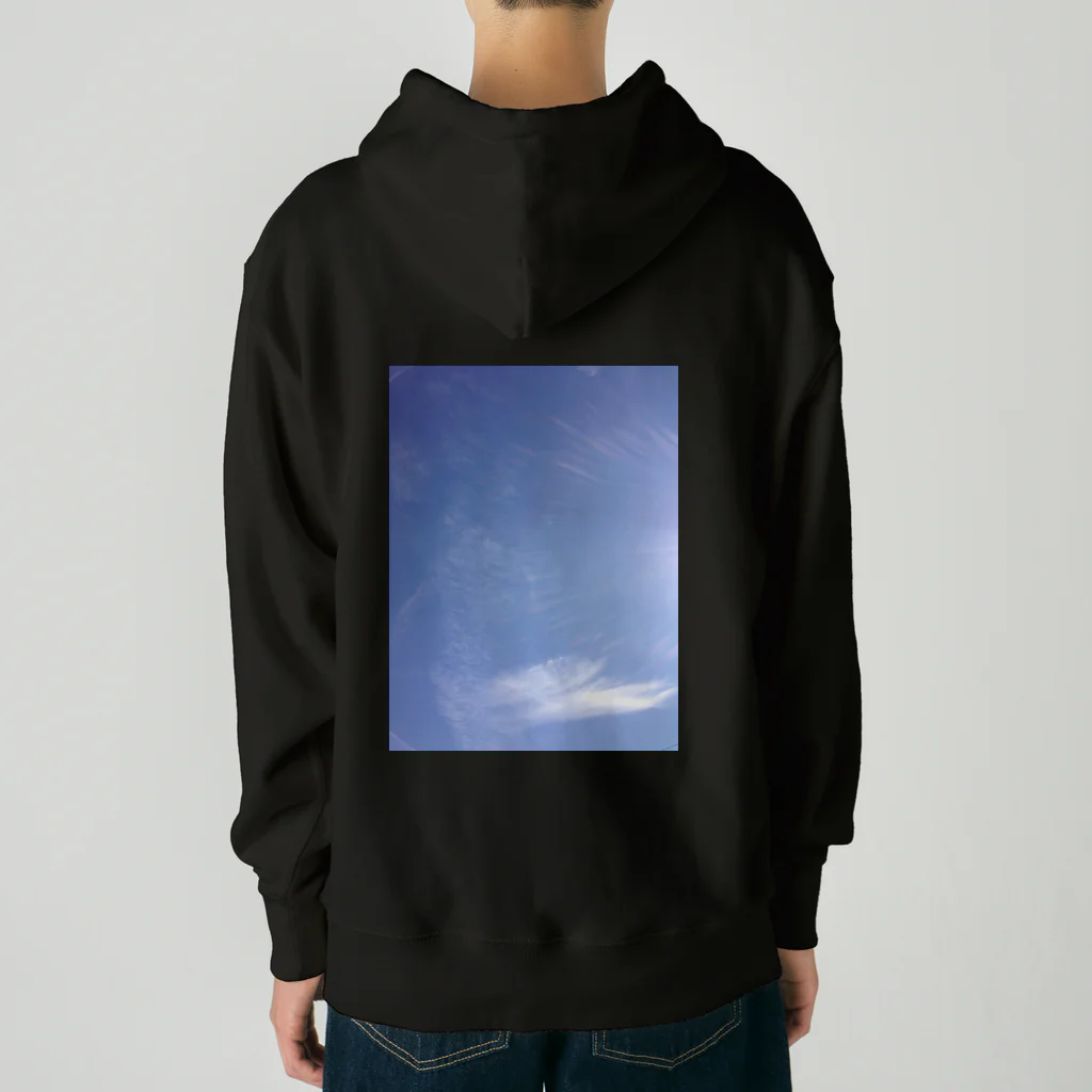 たばすこあまがえるのJumping Whale【空のことば】 Heavyweight Hoodie