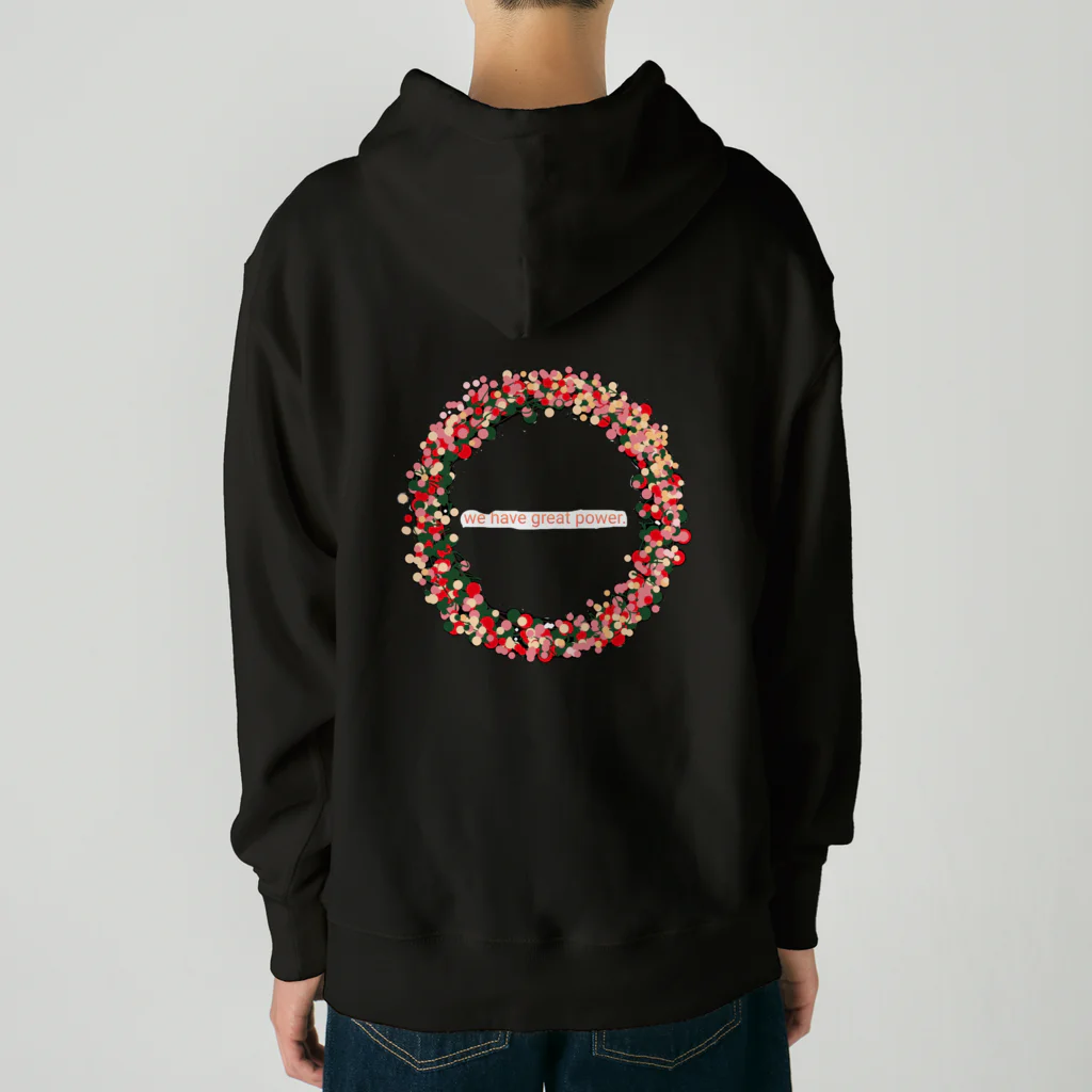 わんこのflower ring Heavyweight Hoodie