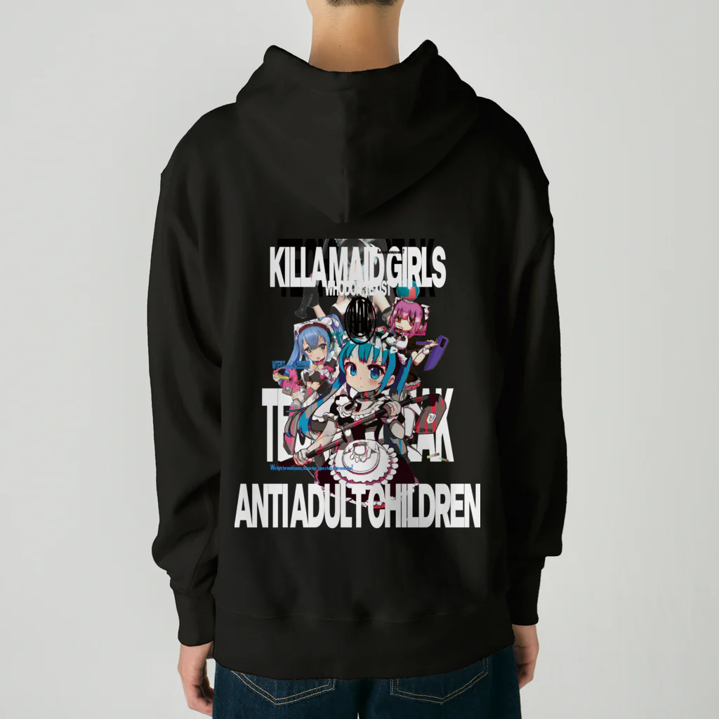 ANTI ADDULT CHILDREN®のTECHNOBREAK(KILLA MAID GIRLS) /HEAVY WEIGHT HOODIE ヘビーウェイトパーカー