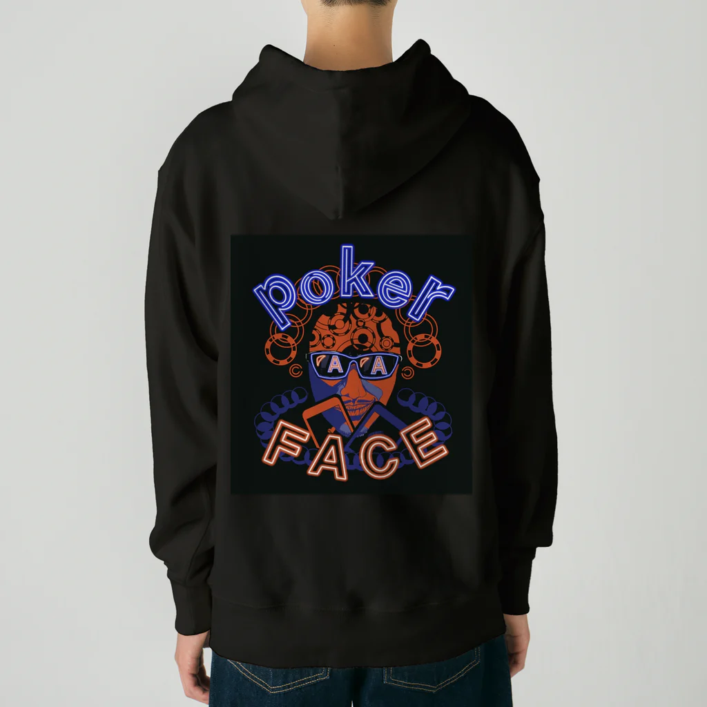 num_OROCHIのPoker face (AAver)【ポーカー】 Heavyweight Hoodie