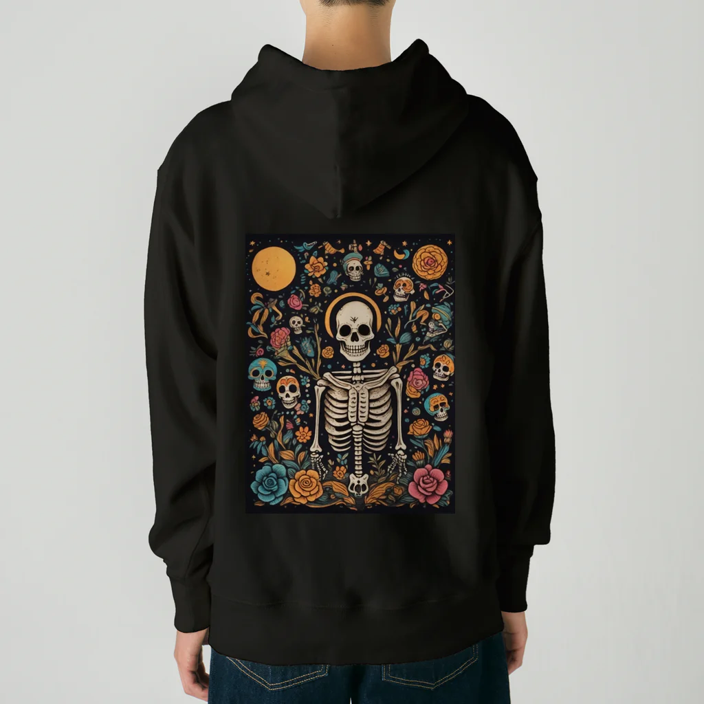 Skull sectionの月とドクロ Heavyweight Hoodie